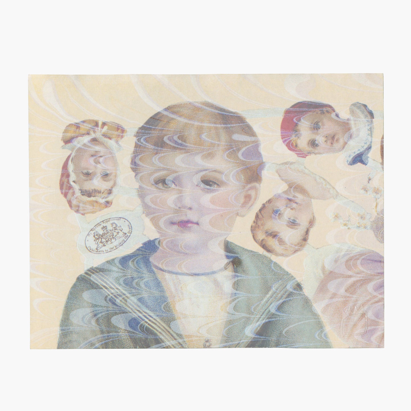 Sarah Plummer - Marbled Victorian Cherub vintage die cuts