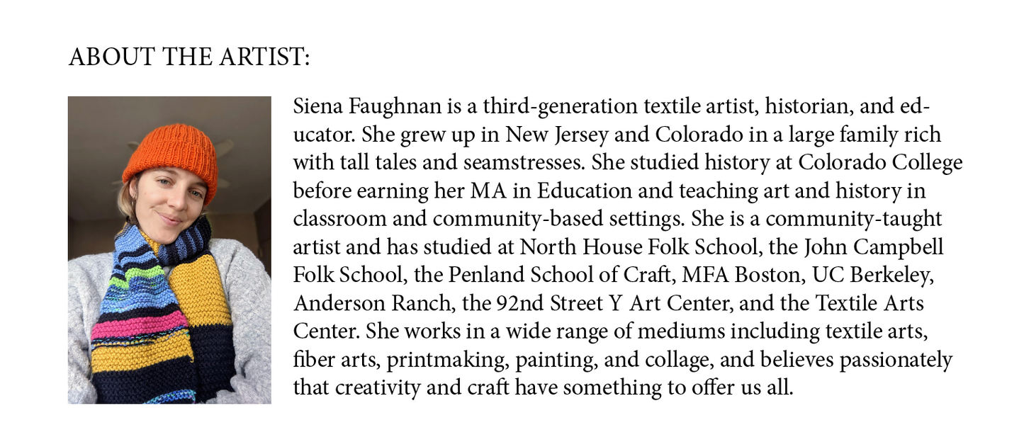 February 23rd: Hand Quilting with Siena Faughnan